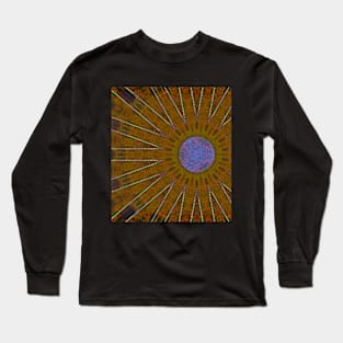 Abstract blue sun Long Sleeve T-Shirt